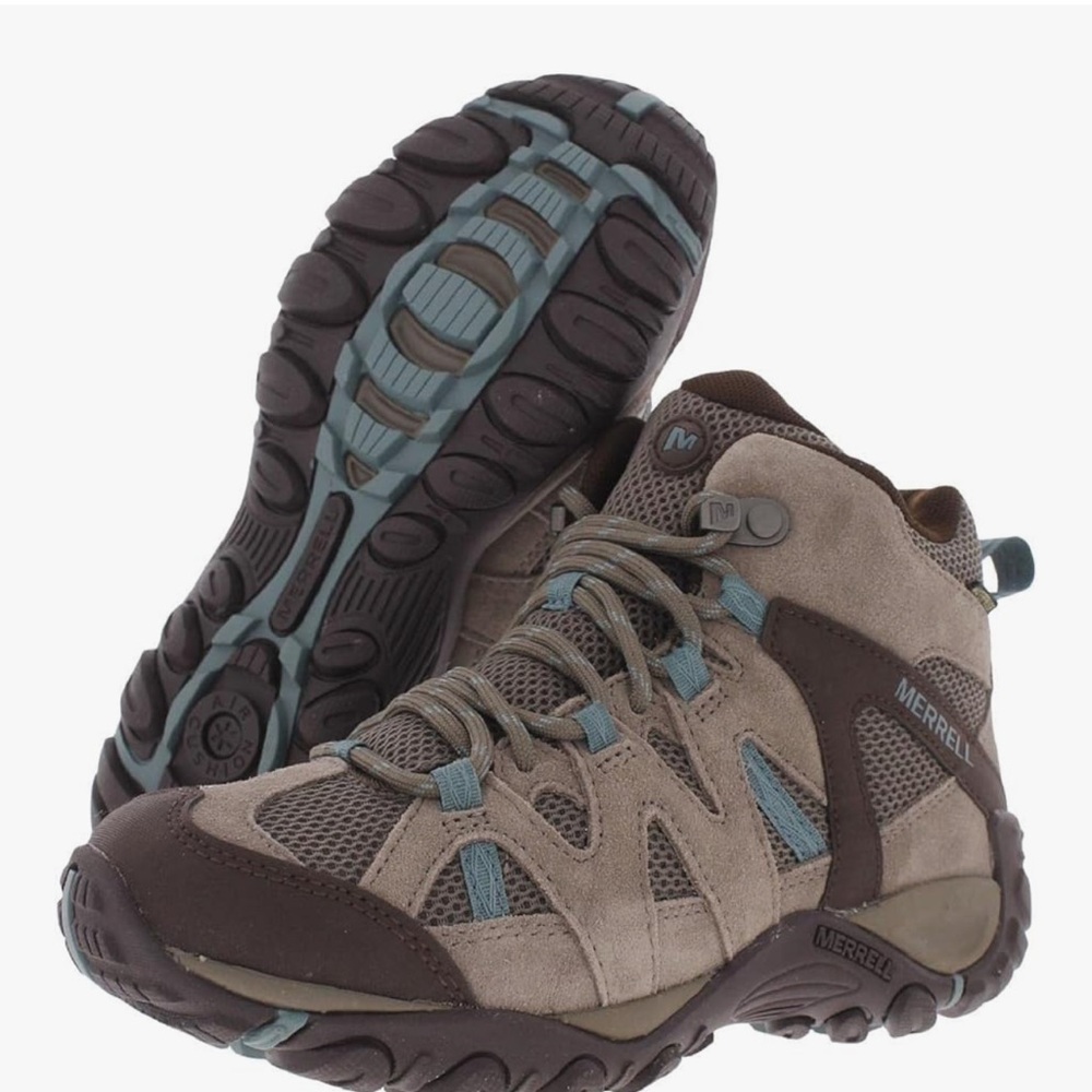 Merrell Womens Deverta 2 Mid Suede Fitness Hiking Shoes